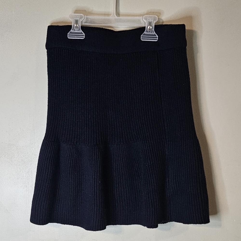 🩷ZARA Dark Blue Knit Skirt Size S💜‎